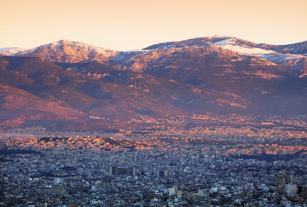 Athens Greece Mountains