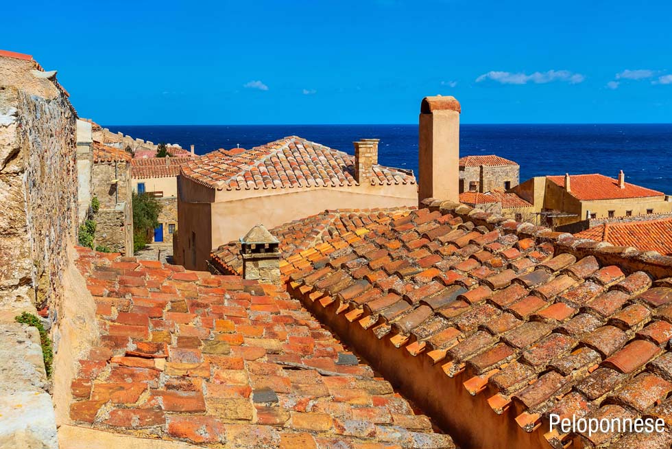 Rooftops of the Peloponnese Greece