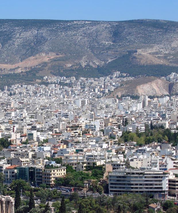 Ymittos Mountain in Athens Greece