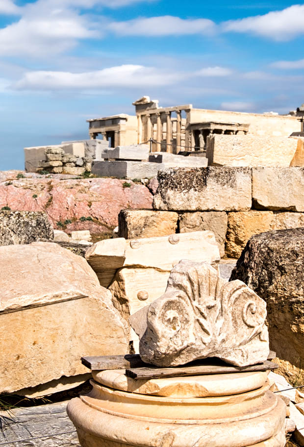 Column ruins atop Acropolis