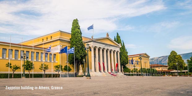 Zappeion building in Athens, Greece