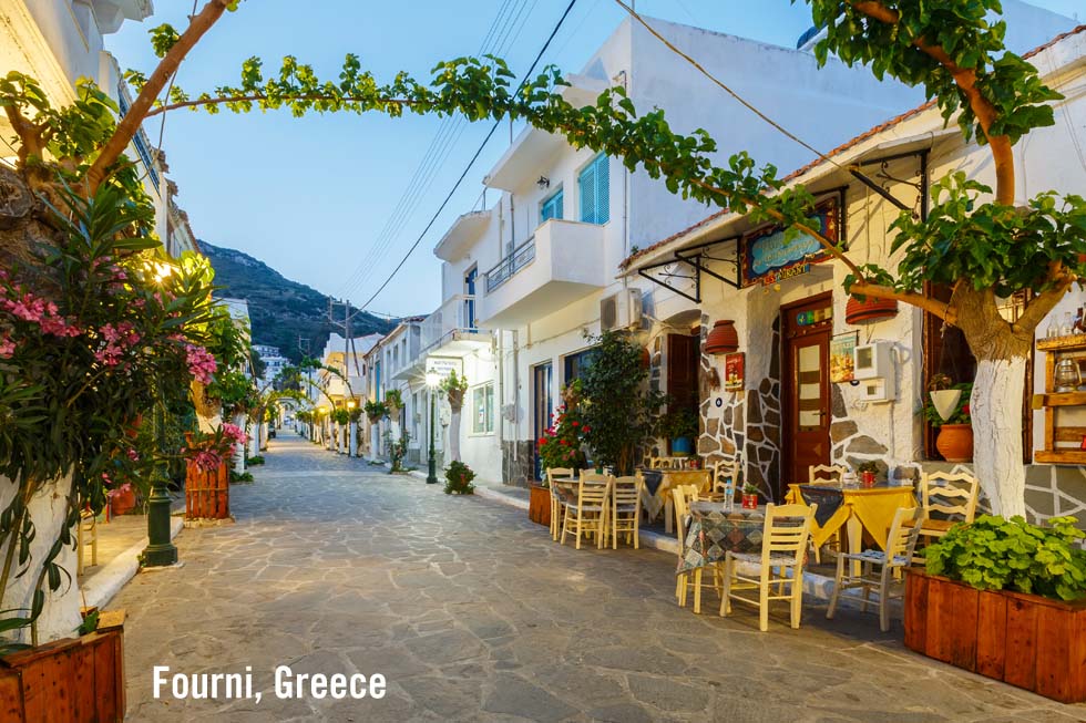 Fourni Greece Taverna Street