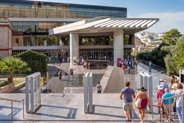 Acropolis Museum and Tourists