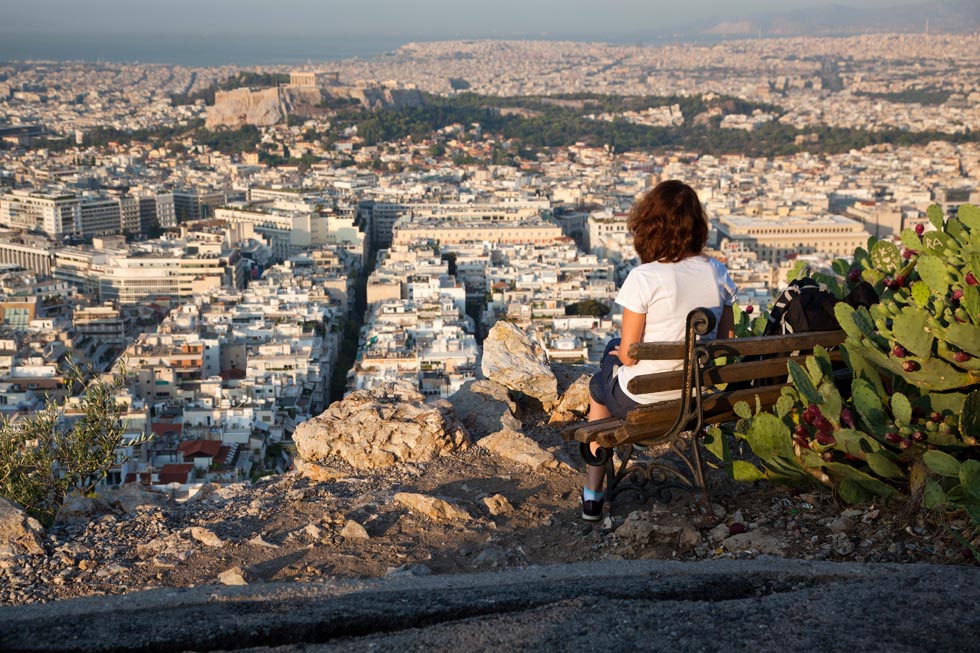 Overlooking Athens Greece
