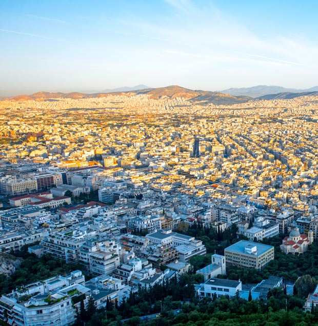 View of Athens Greece