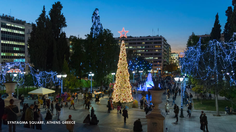 Christmas in Athens Greece