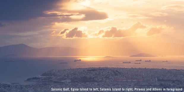 Saronic Gulf and Salamis Island by Piraeus and Athens Greece