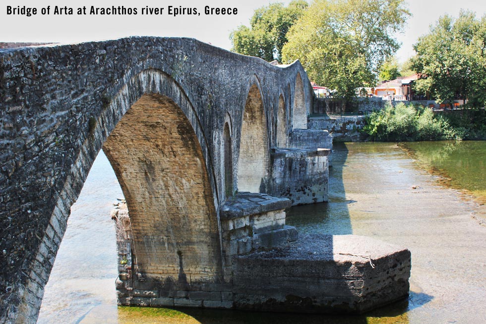Bridge of Arta in Epirus Greece