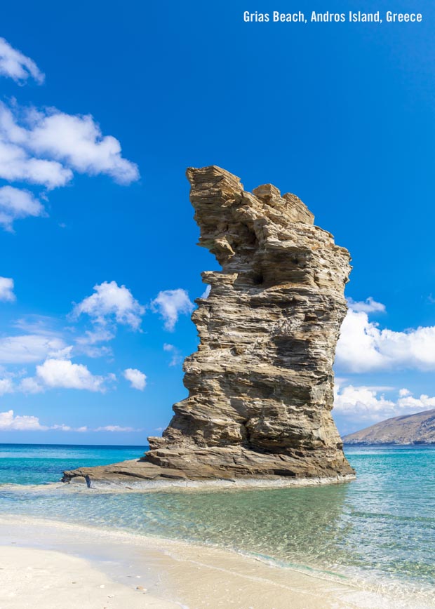 Grias Beach Andros Island Greece