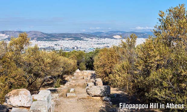 Filopappou Hill in Athens