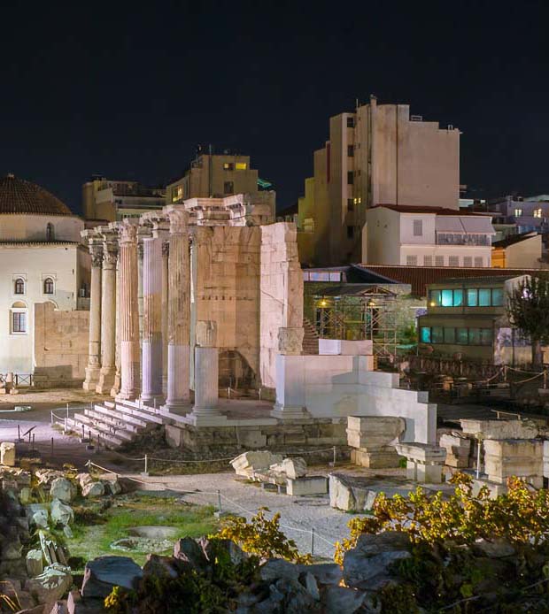 Hadrians Library in Athens Greece