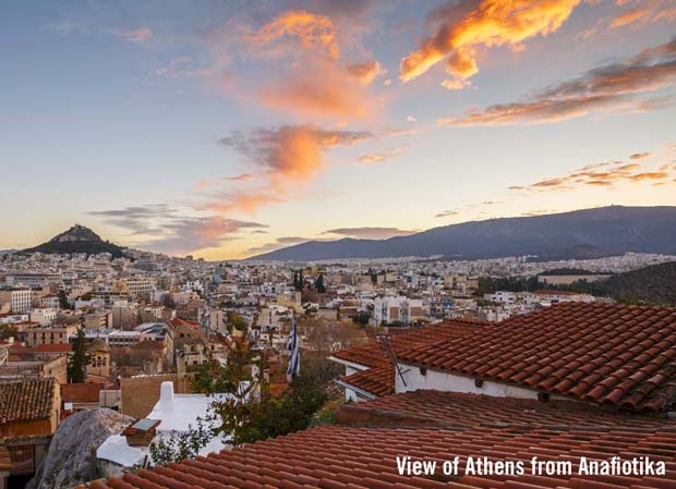 View of Athens from Anafiotika