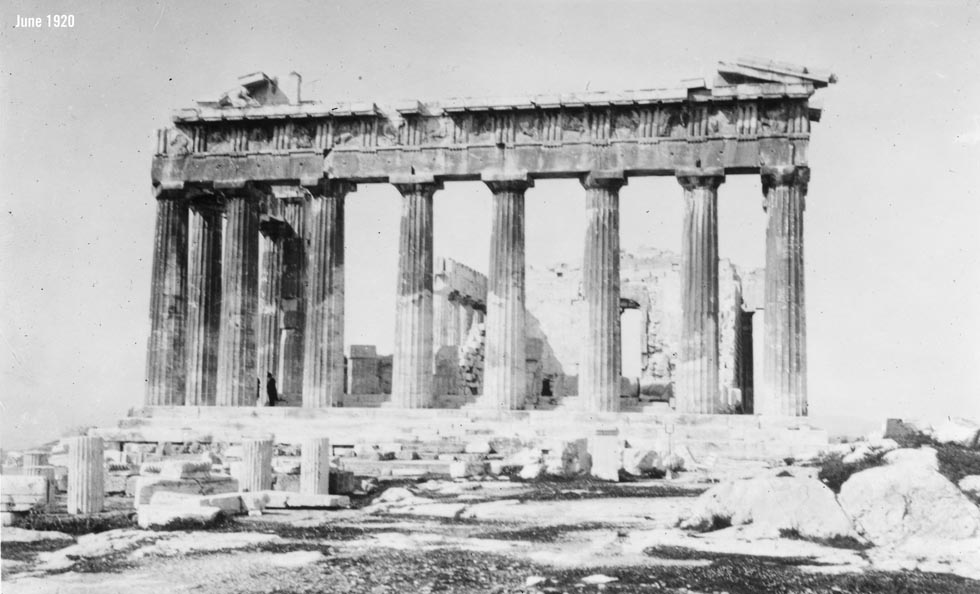 Parthenon, Acropolis, Athens 1920