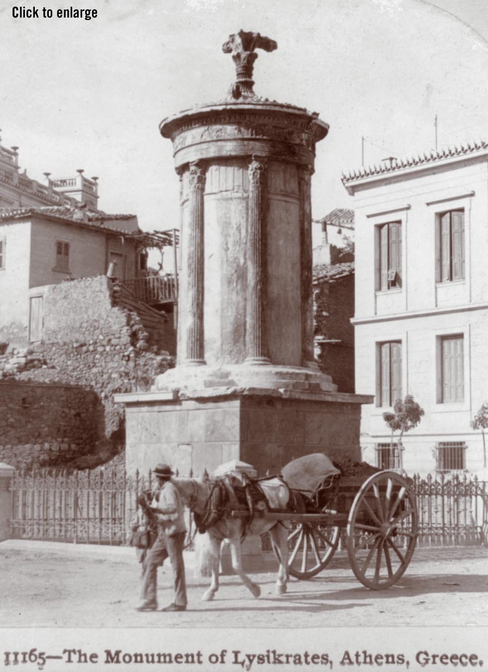 The monument of Lyskrates in Athens 1900