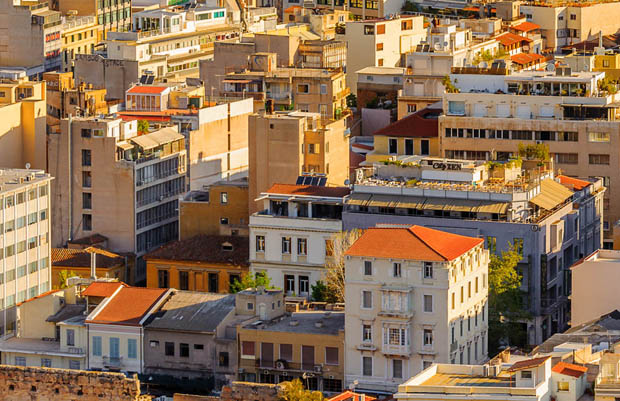 Athens Greece rooftops