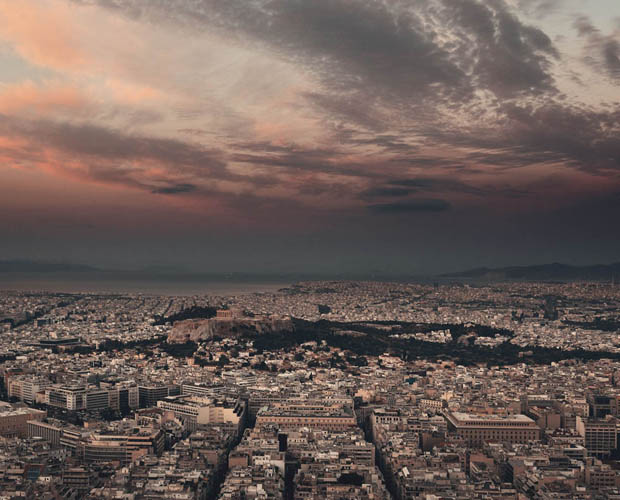 Athens Greece Dusk