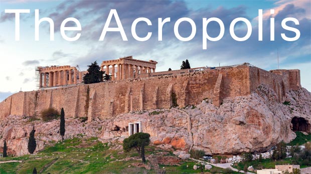 The Acropolis in Athens Greece