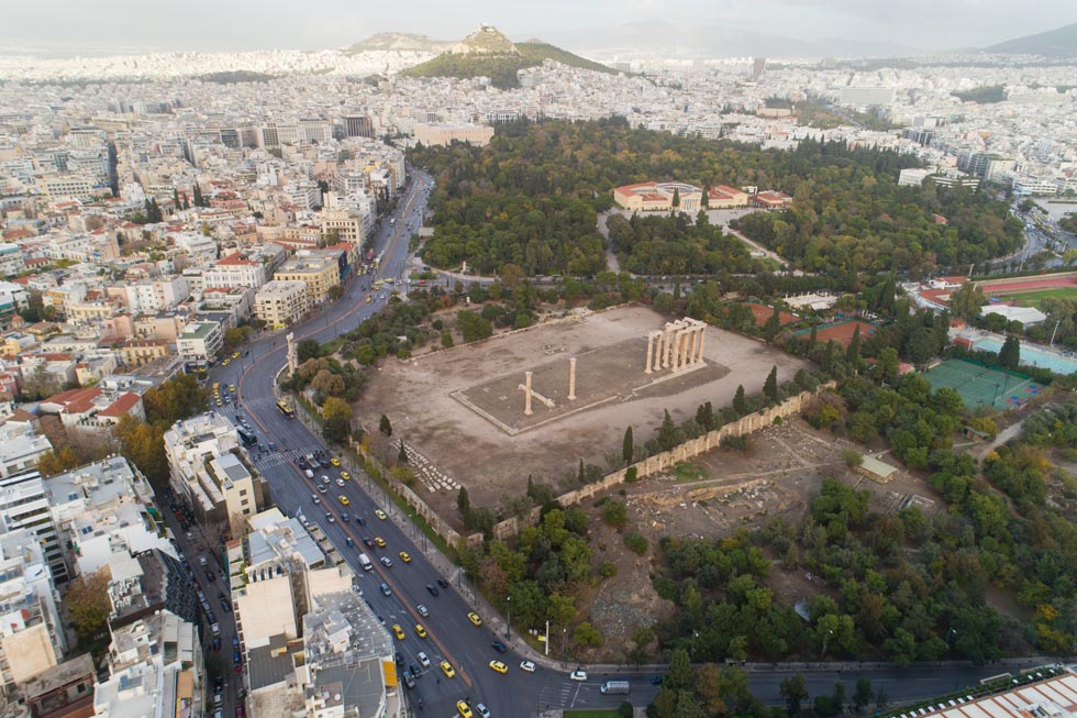 Above Athens Greece