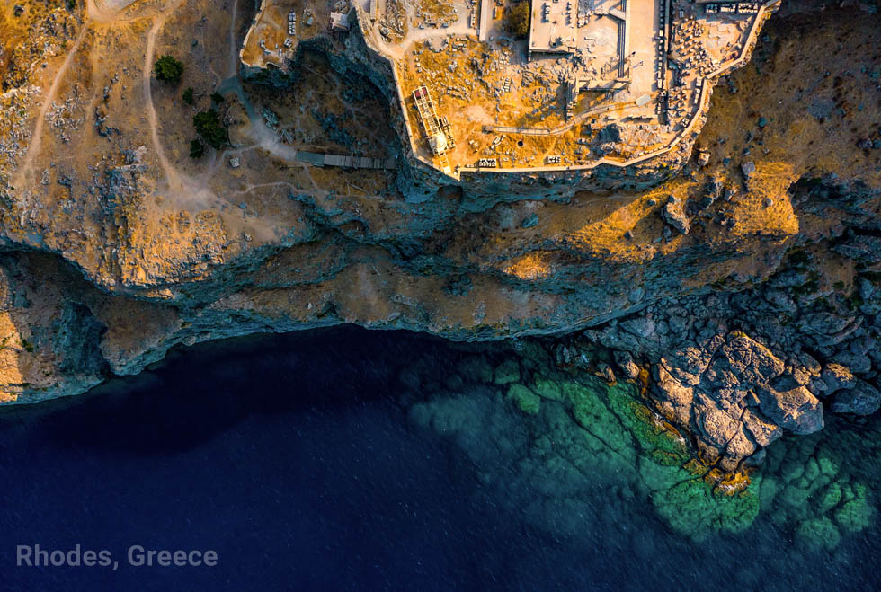 Rhodes Greece from the Sky - Drone photo