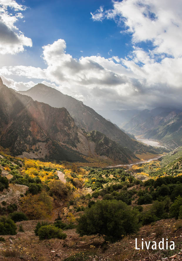 Livadia Greece - view of the mountains