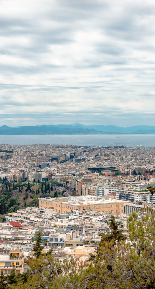 Saronic Gulf and rear of Syntagma