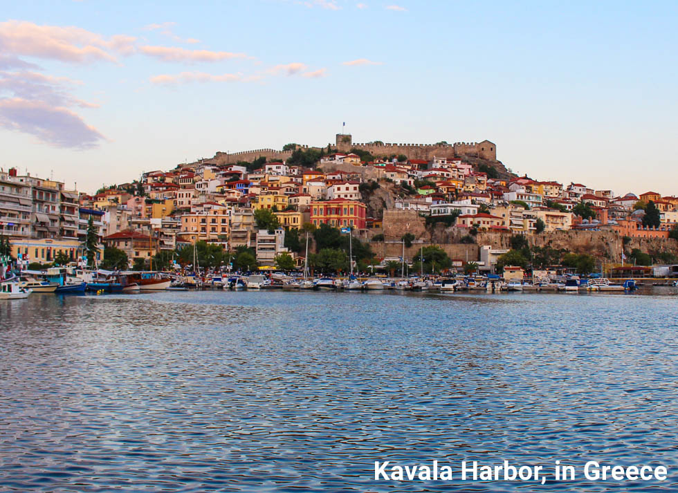 Kavala Harbor, in Greece