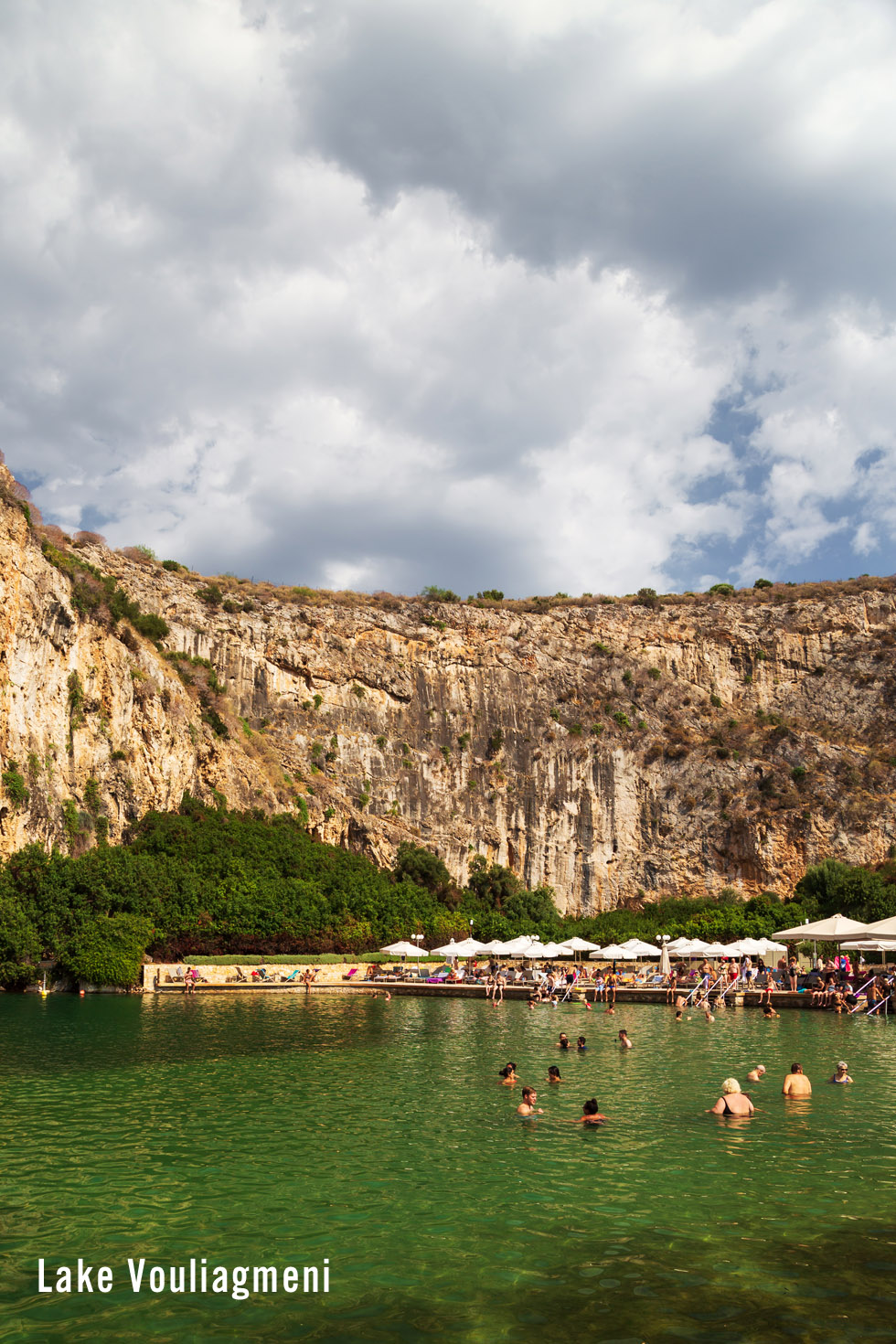Lake Vouliagmeni in Greece