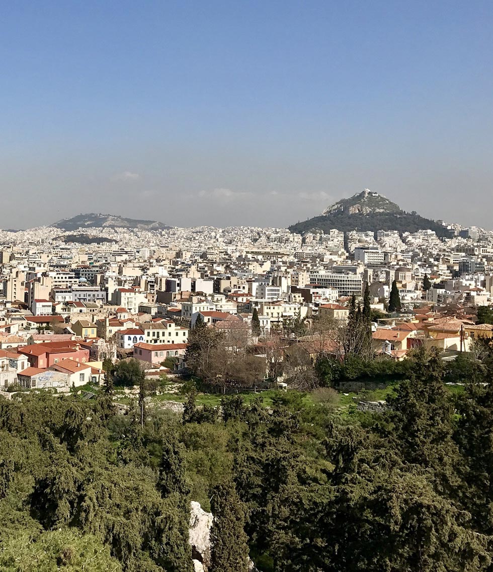 View of Lycabettus from Acropolis