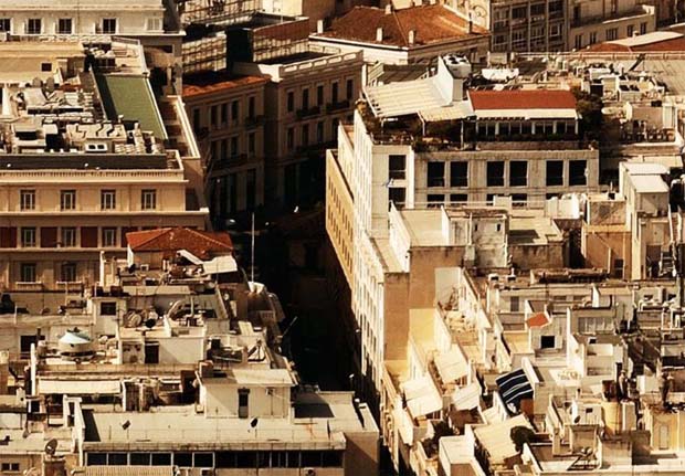 Athens Greece Street View from above