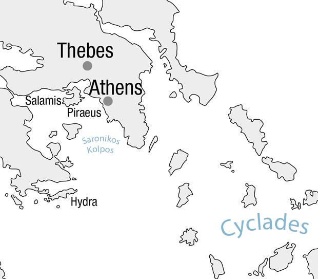 Hydra Island Map