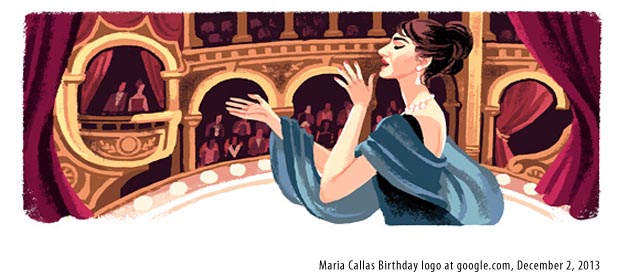 Google Maria Callas Bday Logo