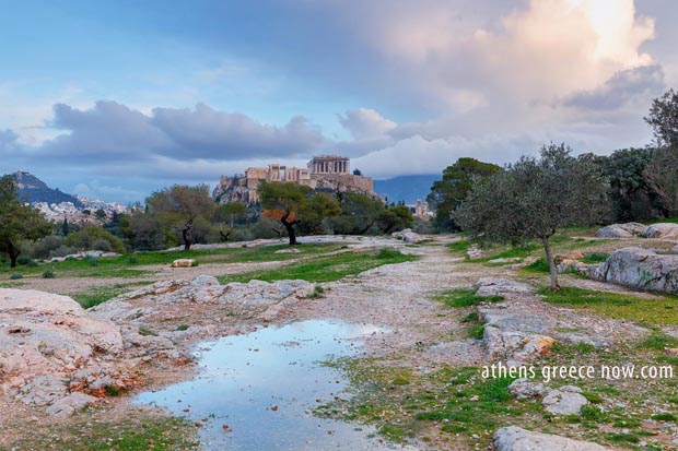 Parthenon - Acropolis after Rain - Athens Greece