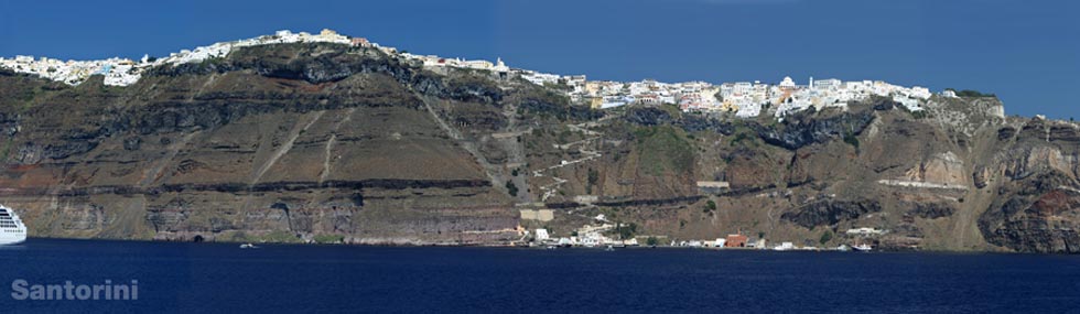 Santorini Cliffs Aegean Greece