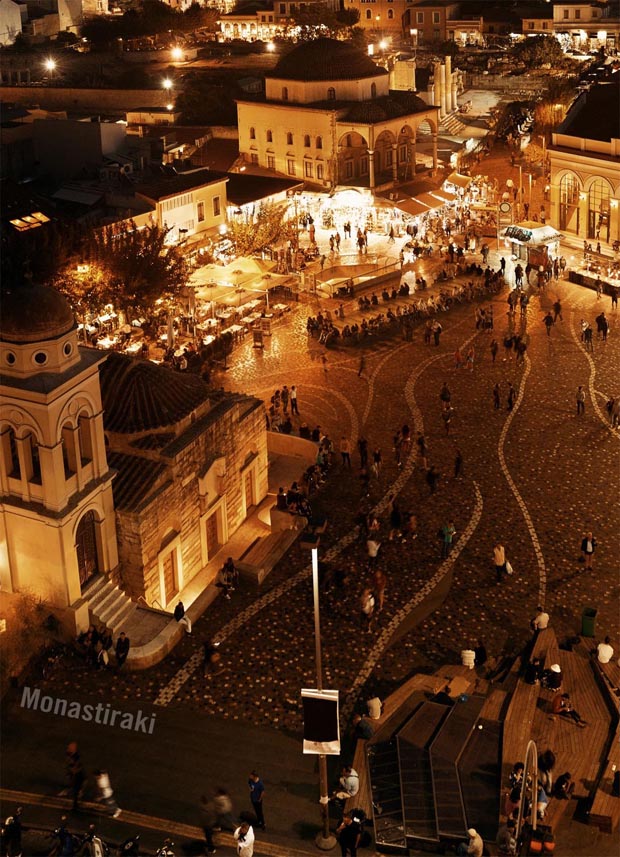 Monastiraki at night