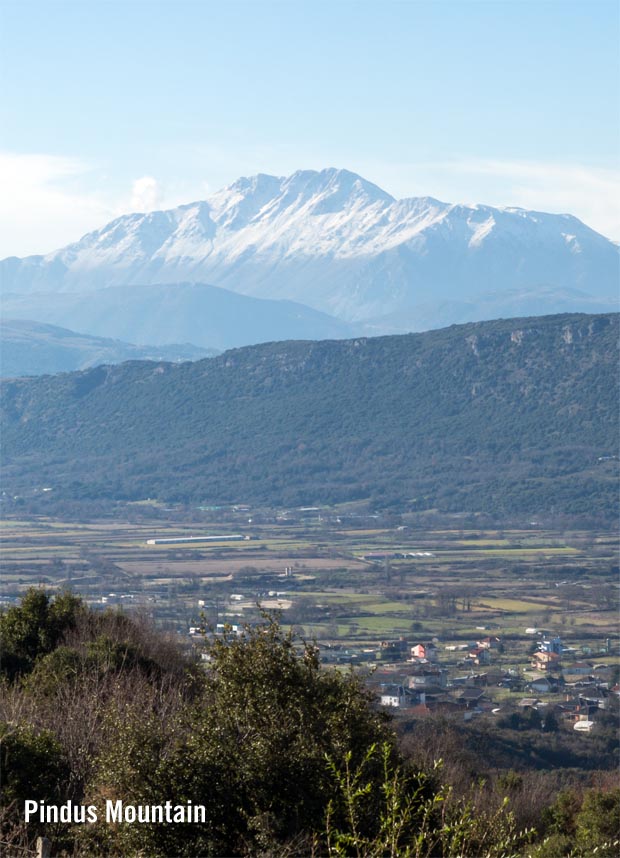 Pindus Mountain range in Epirus