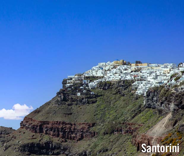 Santorini Fira Caldera