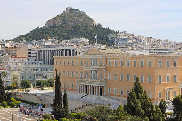 Syntagma and Parliament in Athens