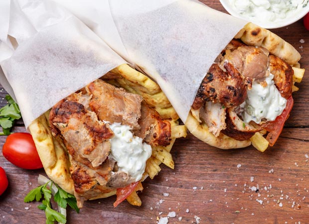 Two souvlaki