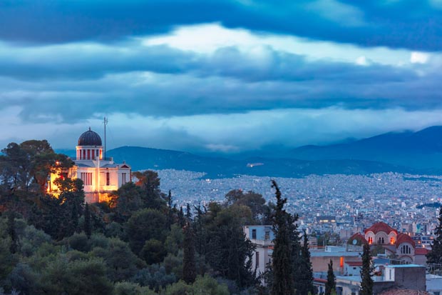 View of Athens and the Church of Saint Marina