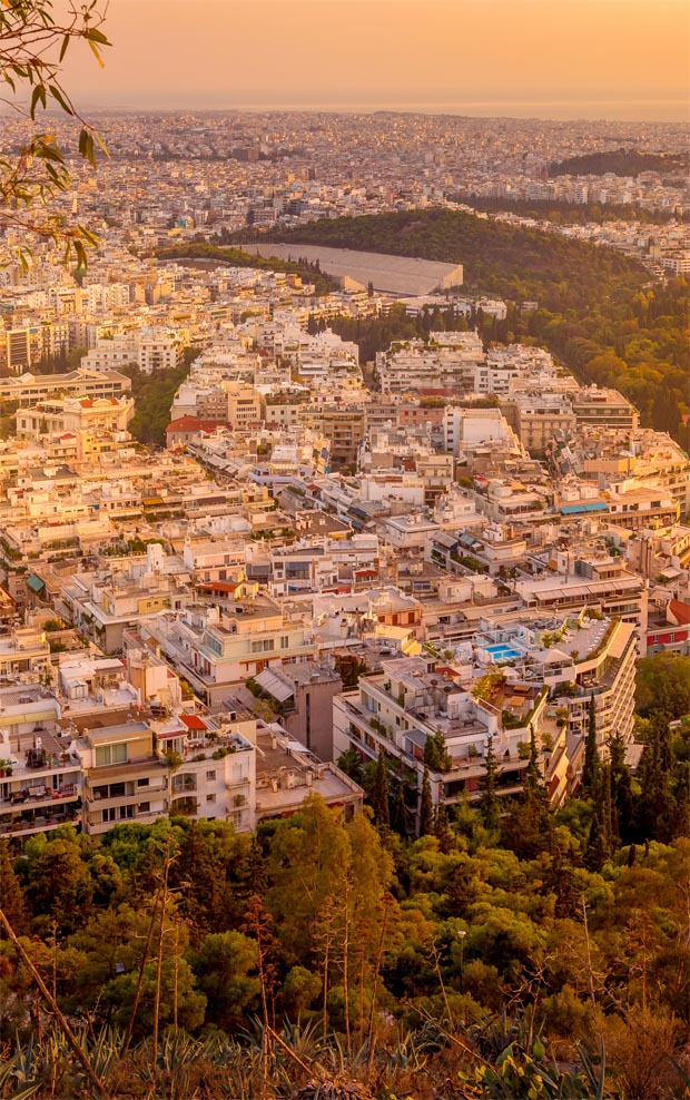 The Panathenaic stadium in Athens Greece