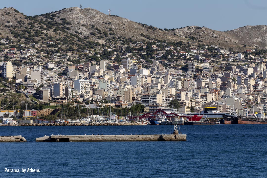 Perama Port area by Athens