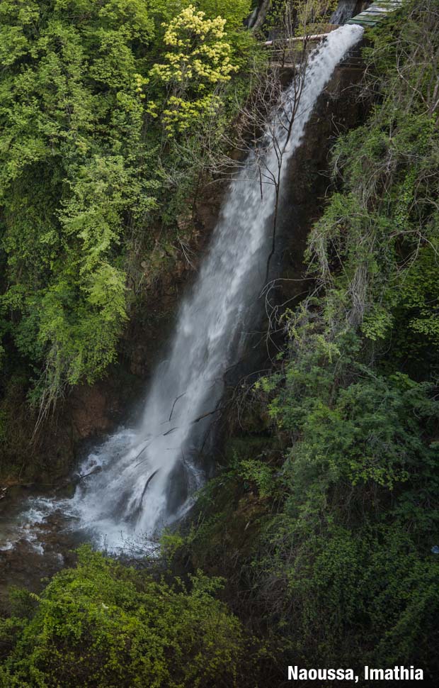 Waterfalls at Naoussa at Imathia in Greece - click image to expand (see more waterfalls) and enlarge Waterfalls at Naoussa at Imathia in Greece