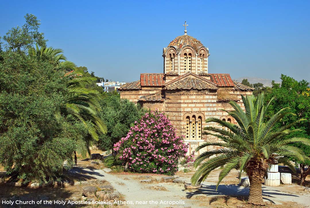 Solakis Byzantine Church of the Holy Apostles in Athens Greece