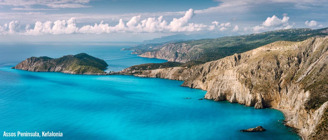 The Assos Peninsula on kefalonia Greece