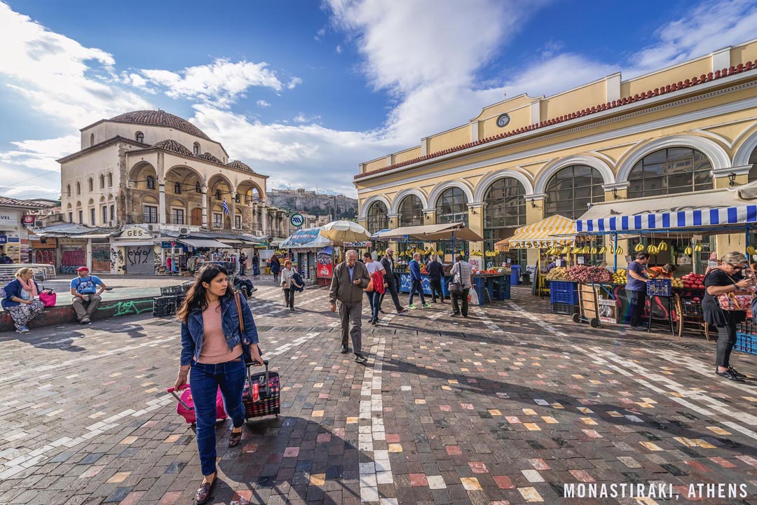 Monastiraki square in Athens