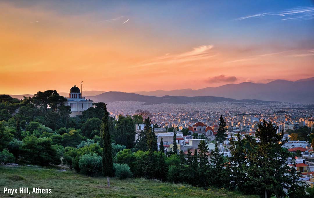 Pnyx Hill in Athens Greece - click image to enlarge Pnyx Hill in Athens Greece