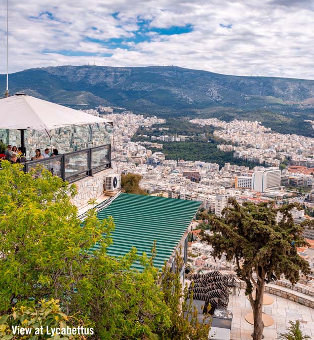 View from atop Lycabettus Hill seeing Athens View from atop Lycabettus Hill seeing Athens