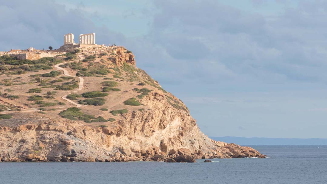 Cape Sounion - with Temple on peak