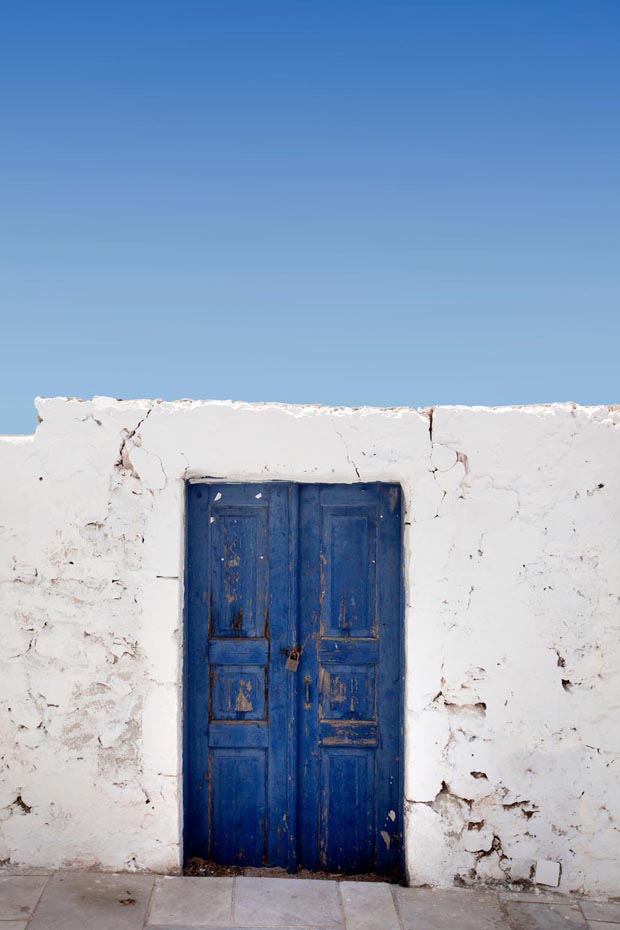 Blue Painted Doors