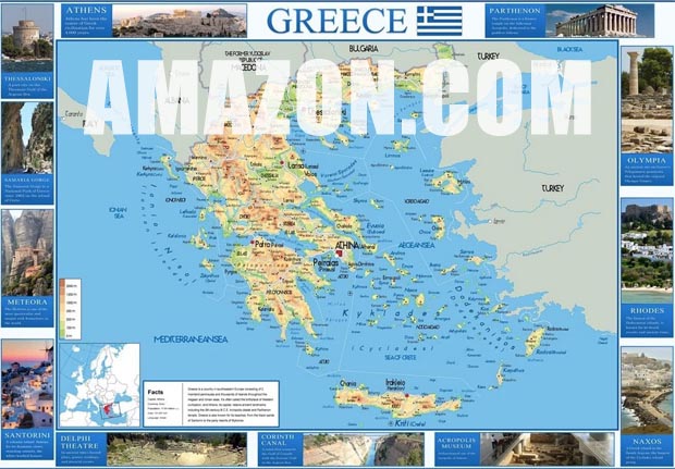 Greece Map Amazon